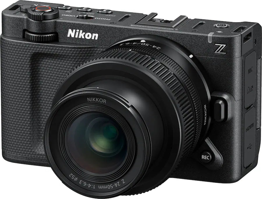 Nikon - ZR Full-frame Mirrorless Cinema Camera 24-50mm Zoom Lens Kit, for Z Mount Lenses - Black