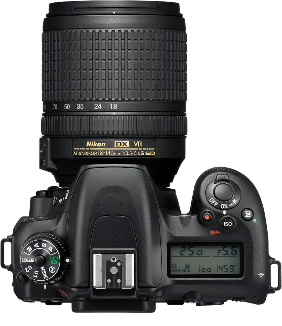 Nikon - D7500 DSLR 4K Video Camera with AF-S DX NIKKOR 18-140mm f/3.5-5.6G ED VR lens - Black